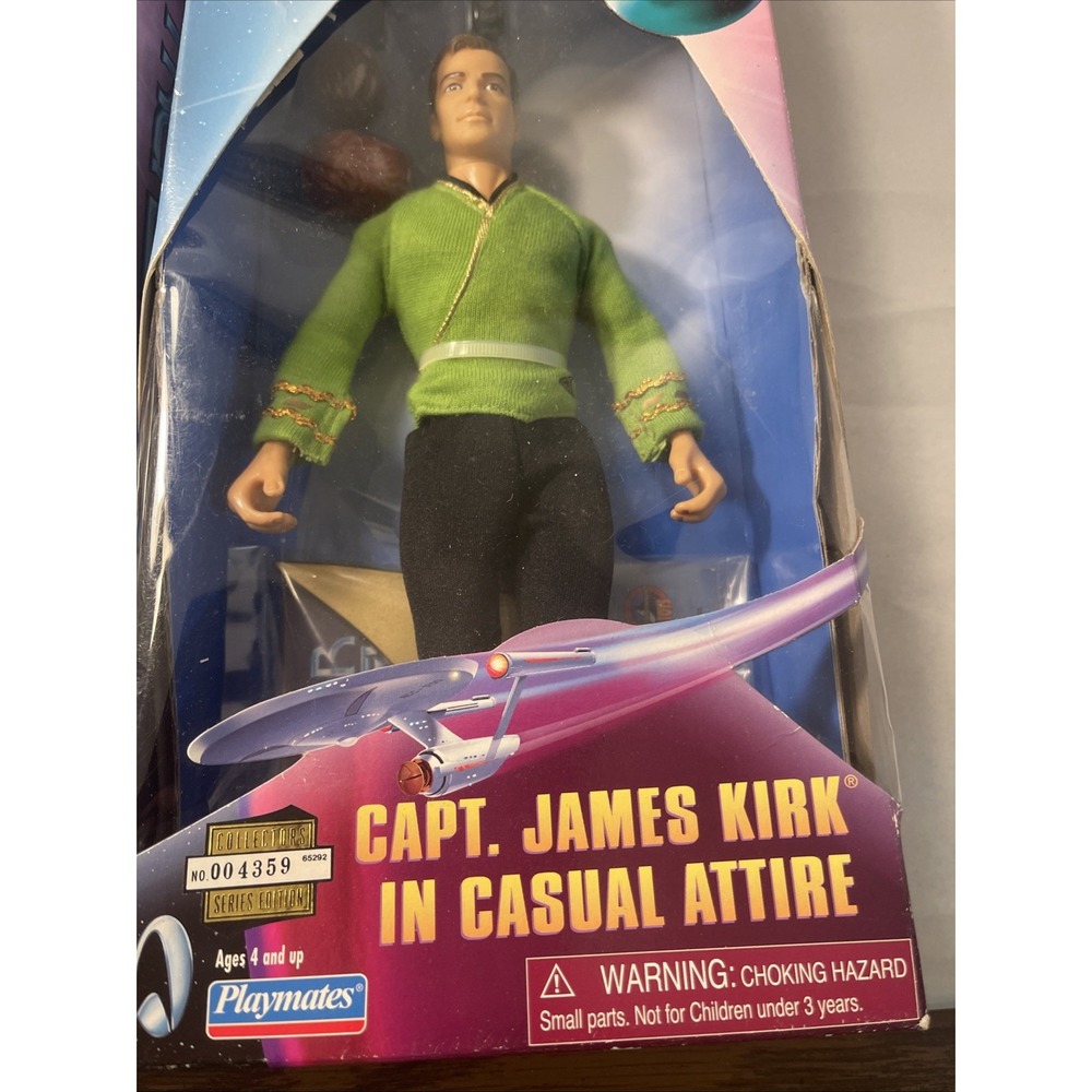 Lot of 3 Star Trek Captain Kirk 9" Action Figure New Playmates - Picture 5 of 11